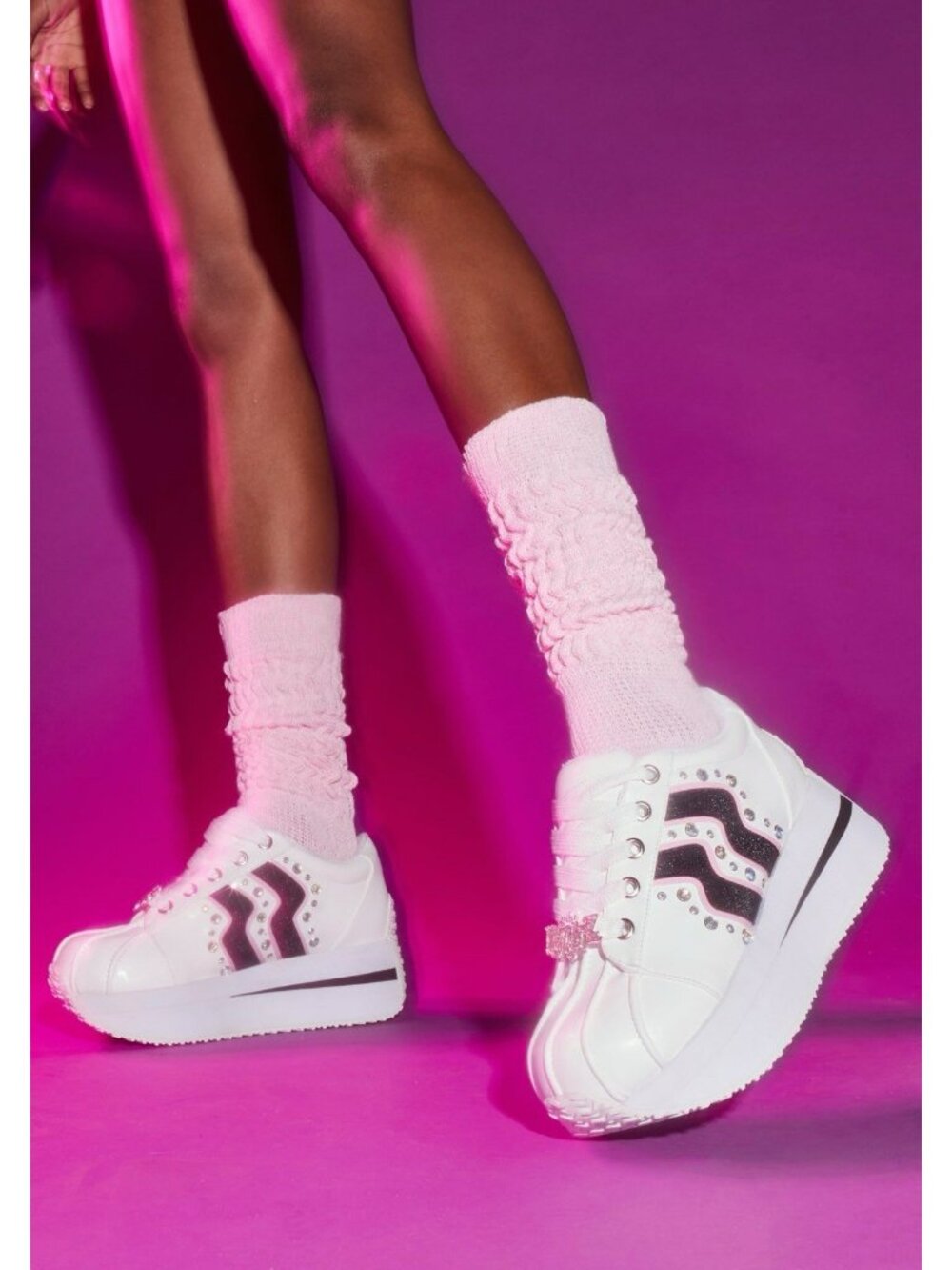 Dolls Kill X BRATZ Forever Diamondz Platform Sneakers Sz 7 Chunky Shoes Size 8